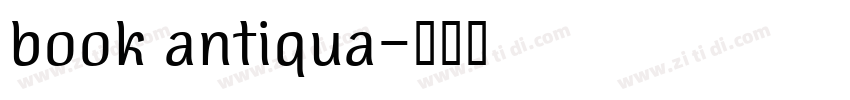 book antiqua字体转换